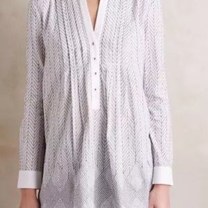 Anthropologie Vanessa Virginia embroidered tunic